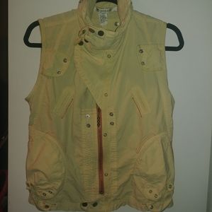 Yellow Alternative Zipper Vest